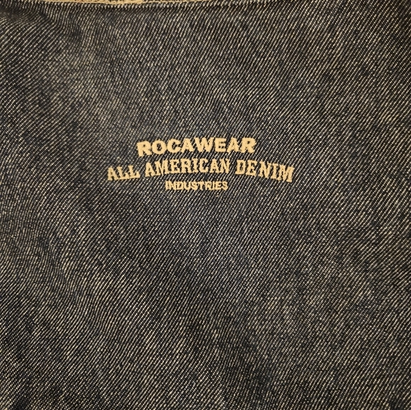 Roca Wear VintageMen's Blue Denim Vest - Picture 5 of 5